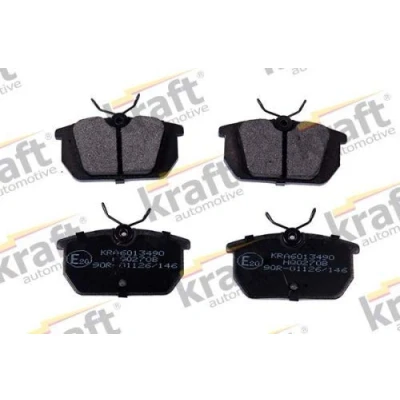 Abbildung von KRAFT 6013490 Bremsbelagsatz Hinterachse FIAT: Barchetta, Punto I Schrägheck, Coupe, ALFA ROMEO: GTV, Spider, 155, LANCIA: DELTA 2
