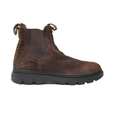 Abbildung von Satorisan Unalome Chelsea Desert Oasis High top Herren Vintage Leder Stiefel Farbe Walnut Größe 46