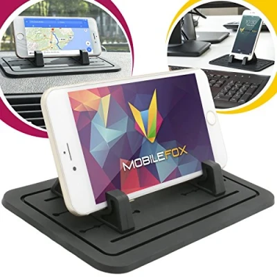 Abbildung von Mobilefox KFZ Anti Rutsch Matte Handy Halterung Auto Halter Tisch Ständer Smartphone