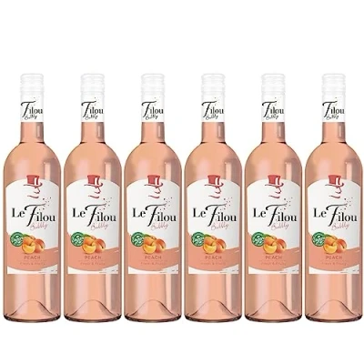 Abbildung von Le Filou Bubbly Peach Aromatisierter Wein Cocktail, Perlwein (6 x 0,75L)