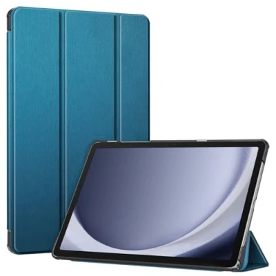 Abbildung von Fintie Hülle für Samsung Galaxy Tab A9 Plus 11 Zoll 2023, Ultradünne Kunstleder Schutzhülle mit Auto Schlaf/Wach Funktion Cover Tablet A9+ SM X210/X216/X218, Pfauenblau
