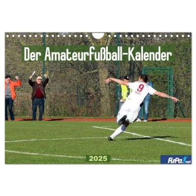 Abbildung von Der Amateurfußball Kalender (Wandkalender 2025 DIN A4 quer), CALVENDO Monatskalender