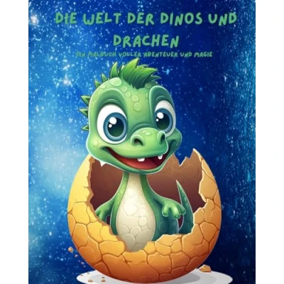 Abbildung von Die Welt der Dinos und Drachen: Ein Malbuch voller Abenteuer Magie