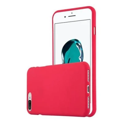 Abbildung von Cadorabo Hülle kompatibel mit Apple iPhone 7 PLUS / 7S 8 Schutzhülle TPU Silikon Case Frost Design Slim Kratzfest Weiche Gummi Rundumschutz für in Rot