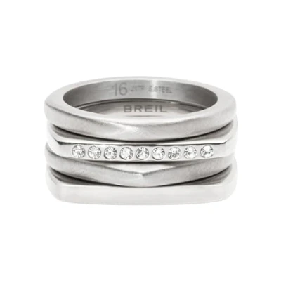 Abbildung von Breil NEW Tetra Ring silvercoloured, Damen, Größe: 54, Silver coloured