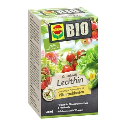 Abbildung von COMPO BIO Grundstoff Lecithin bei Pilzkrankheiten an Nutz und Zierpflanzen stärkt die Pflanzengesundheit 100% natürliche Inhaltsstoffe 50 ml
