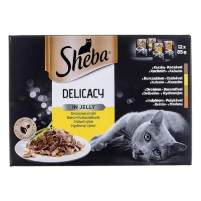 Abbildung von Sheba Delikatessen in Gelee Geflügelaromen 12 x 85g