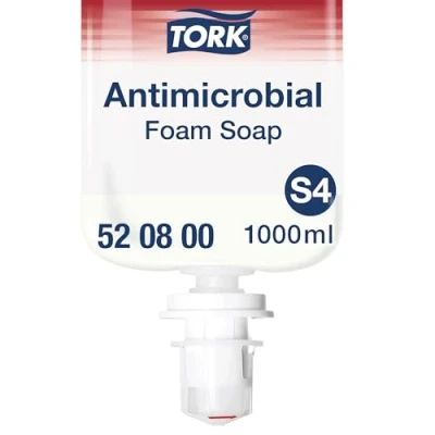 Abbildung von Tork Schaumseife zur Händedekontamination S4, Premium, parfümfrei, 1 x 1000 ml, 520800