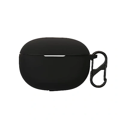 Abbildung von kwmobile Hülle kompatibel mit Beats Studio Buds + Kopfhörer Silikon Schutzhülle Etui Case Cover Schoner in Schwarz