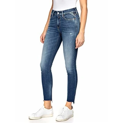 Abbildung von Replay Damen Luzien Jeans, 009 Medium Blue, 27W / 32L EU