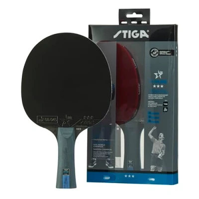 Abbildung von STIGA Future Tischtennisschläger für Offensivspieler 3 Sterne 5 schichtiges Holz ITTF zertifizierte STAR Beläge WRB Technologie Kontrolle, Spin und Tempo ein präzises Spiel