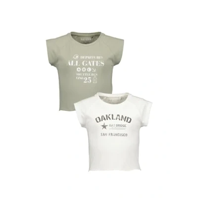 Abbildung von Blue Seven Marketplace + Online 2ER PACK Tshirt print M offwhite+khaki für Kinder, Größe: 176,