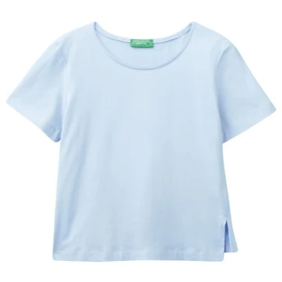 Abbildung von United Colors of Benetton Damen 3096d106o T Shirt, Hellblau 2k3, XX Small