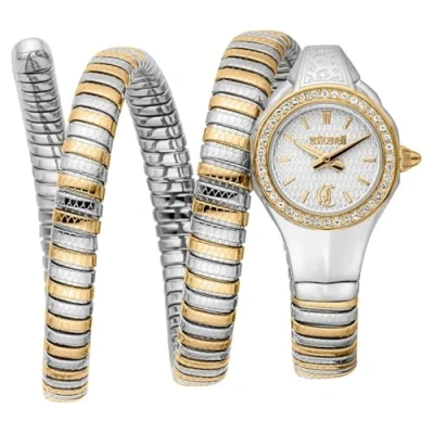 Abbildung von Just Cavalli Damen Analog Quarz Uhr mit Edelstahl Armband JC1L355M0055