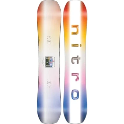 Abbildung von Nitro Snowboards Herren OPTISYM BRD &#039;25, Freestyleboard, Asym Twin, Cam Out Camber, Urban, Mid Wide