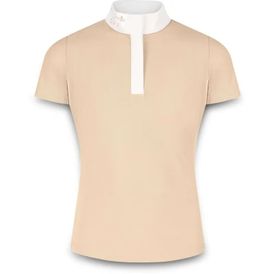Abbildung von Wettkampfshirt Sammy Mädchen Kurzarm Beige Größe 116