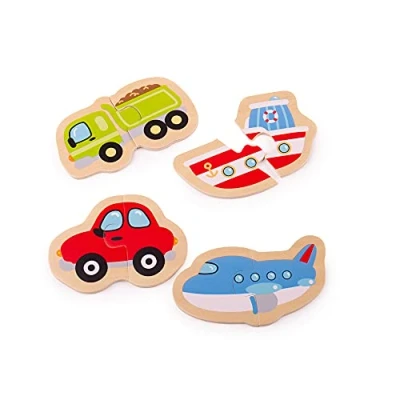 Abbildung von Holzpuzzle Transportmittel, +12 Monate, BigJigs