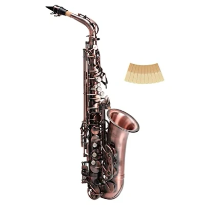 Abbildung von Classic Cantabile Winds AS 450 Antique Red Eb Altsaxophon Es Stimmung Hoch Fis Klappe Spar Set inkl. 10 Stück Saxophon Blätter