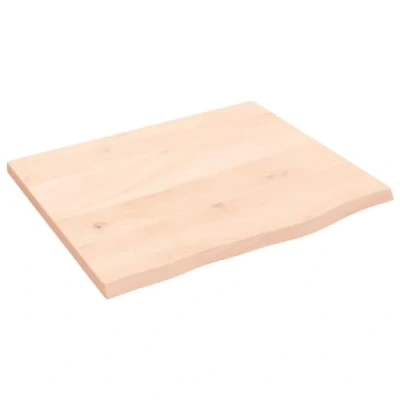 Abbildung von vidaXL Wandregal, Holzregal Regal Handgefertigt mit Baumkante, Wandboard Regalbrett Deko, Bücherregal Hängeregal, 60x50x2cm Massivholz Eiche Unbehandelt