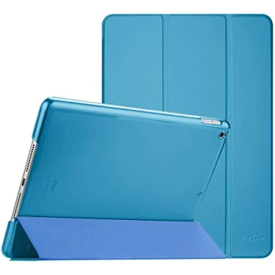 Abbildung von ProCase Hülle für iPad 9./8./7. Generation 10,2 Zoll 2021 2020 2019, Schutzhülle Smart Case Cover Kompatibel mit 9/8/7 Hellblau