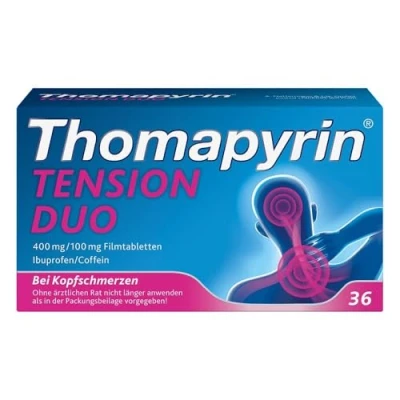 Abbildung von Thomapyrin Tension Duo 400 Mg/100 Mg Filmtabletten 36 St