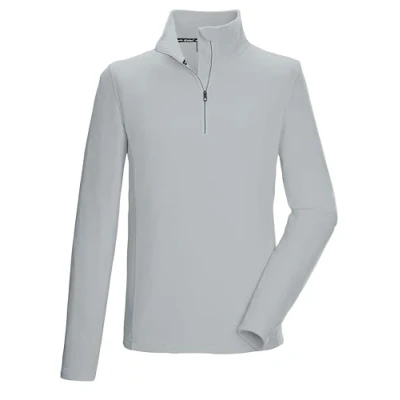 Abbildung von killtec Herren Fleeceshirt mit Stehkragen und Reißverschluss KSW 99 MN FLC SHRT, hellzement, XL, 40878 000