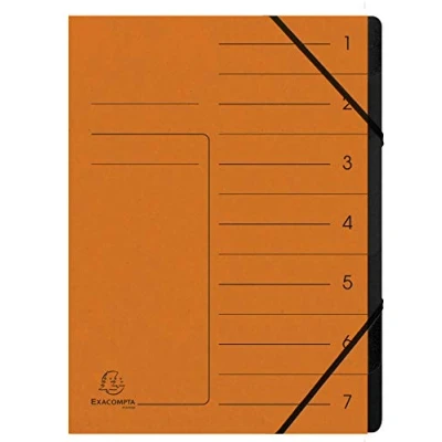 Abbildung von Exacompta Ordnungsmappen DIN A4 7 Fach orange
