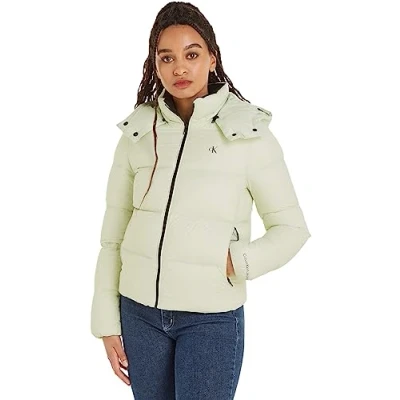 Abbildung von Calvin Klein Jeans Damen Daunenjacke Down Archetype Short Puffer Winter, Grün (Canary Green), L