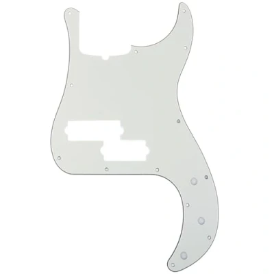 Abbildung von Musiclily Pro 5 Saiter 13 Löcher P Bass Pickguard PB style Schlagbrett für Fender American Precision Bass,3 lagig Pergament