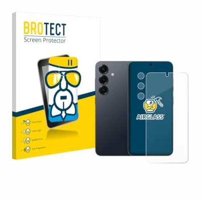 Abbildung von BROTECT Schutzglas für Samsung Galaxy S25 (Display+Kamera) Schutzfolie Panzer Folie Glas [Extrem Kratzfest 9H, Anti Fingerprint, Ultra Transparent]