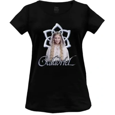 Abbildung von The Lord Of Rings Damen Wolotrmts004 T Shirt, Schwarz, Large