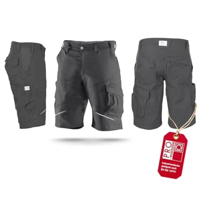 Abbildung von KÜBLER Workwear ACTIVIQ Arbeitsshorts anthrazit, Größe 54, Herren aus Mischgewebe, leichte