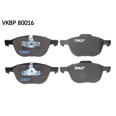Abbildung von SKF VKBP 80016 Bremsbelagsatz nicht für Verschleißwarnanzeiger vorbereitet FORD: FOCUS 3, C Max, Ecosport Mk2, MAZDA: 3 Hatchback