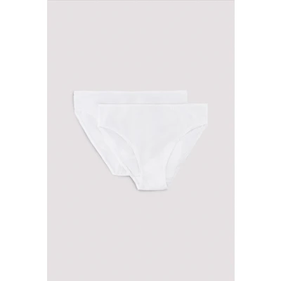 Abbildung von YSABEL MORA Midislip &quot;BASIC COLLECTION COTTON&quot;, (2er Pack), mit hochgeschnittener Passform für jeden Tag