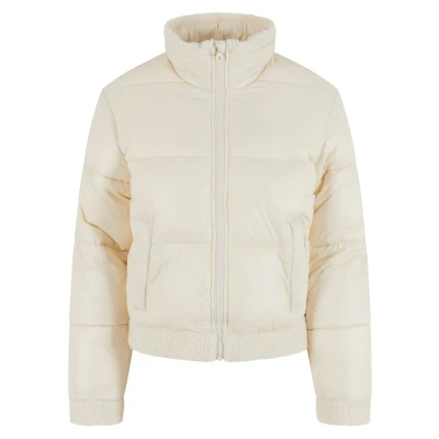 Abbildung von Urban Classics Shiny Puffer Winterjacke, Damen, Größe: Large, whitesand