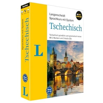 Abbildung von Langenscheidt Tschechisch mit System: gründlich und systematisch lernen. 2 Büchern, 3 Audio CDs MP3 Download (Langenscheidt System)