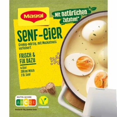 Abbildung von usy Bundle für Maggi Fix Senf Eier (41g Packung) + Block
