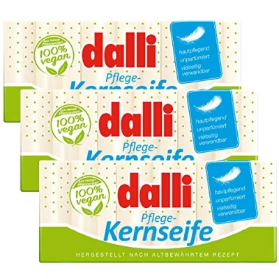 Abbildung von Dalli Pflege Kernseife 3 x 375g Unparfümiert Pflanzlich (3er Pack)