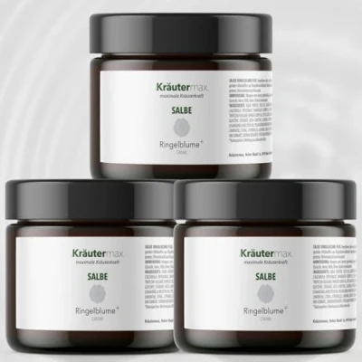 Abbildung von Ringelblume Salbe Ringelblumensalbe Rein Ohne Zusatzstoffe Calendula 3 x 100 ml