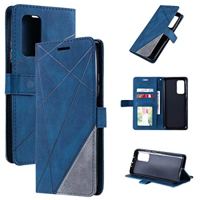 Abbildung von QiongniAN Hülle für Xiaomi Redmi K30S Leder,Hülle Mi 10T 5G M2007J3SY / Pro M2007J3SG M2007J3SC Klapphülle Handytasche Case Blue