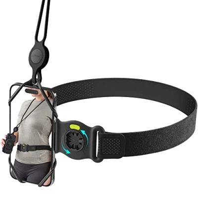 Abbildung von Bone 360 Drehbar Abnehmbar Handyhalterung zum Bergsteigen, Verstellbar Handyhalter für iPhone Samsung Smartphone 4,7 7,2 Zoll Hike Tie Connect Kit 2 (S)