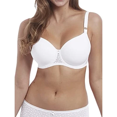 Abbildung von Freya Damen Starlight Balcony Underwire Moulded Bra T Shirt BH, weiß, 70FF
