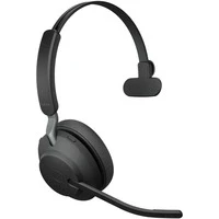 Abbildung von Jabra Evolve2 65 Wireless PC Headset Noise Cancelling UC Certified Mono Headphones With Long Lasting Battery USB A Bluetooth Adapter Black