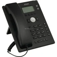Abbildung von Snom D120 IP Telefon, SIP Tischtelefon, 2 Identitäten, PoE, Grafisches Display mit Hintergrundbeleuchtung, 360 Benachrichtigungsanzeige, 5 vorbelegte Funktionstasten, Schwarz, 00004361