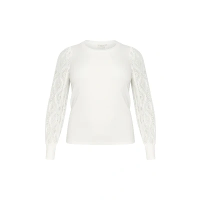 Abbildung von Kaffe Curve Langarmshirt, Damen, Größe: 42/44, Chalk