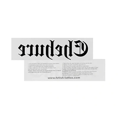 Abbildung von 2 x Ehehure Tattoo Schriftzug in schwarz Sexy Kinky Fetisch (2)