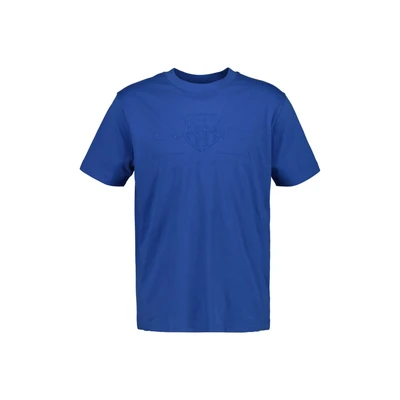 Abbildung von GANT Tonal Shield Tshirt print, Herren, Größe: 4XL, Rich blue