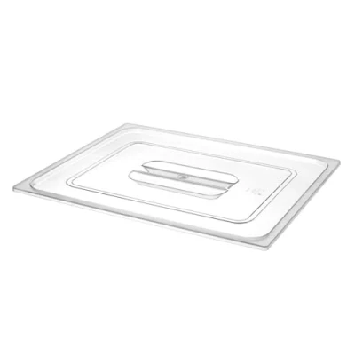 Abbildung von HENDI Gastronorm Deckel, für Gastronormbehälter, Temperaturbeständig von 40 bis 110C, Geschirrspülmaschinengeeignet, Stapelbar, Geruchs und geschmacksneutral, GN 2/1, 650x530mm, Polycarbonat