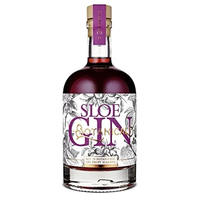 Abbildung von Wajos Botanical Sloe Gin mit 19 Botanicals &amp; Schlehe, 35% vol, 500ml Perfekt für Cocktails und als Geschenk