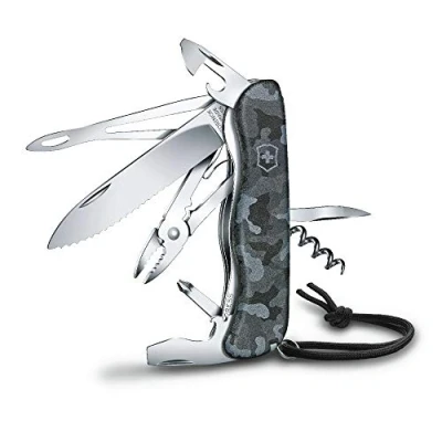 Abbildung von Victorinox Schweizer Taschenmesser, Skipper W, Multitool, Swiss Army Knife mit 18 Funktionen, Feststellklinge Wellenschliff, Schraubendreher 3 mm